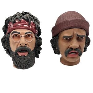 NECA Cheech & Chong Head Up in Smoke Stash Planters Jars 2004 vintage